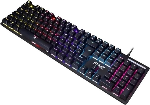 Kit Gamer Teclado Mecanico Anti Ghosting, Mouse Ergonomico 6 botões e Caixa de Som multimidia Iluminação LED RGB Ideal para Jogar em Pc Notebook Console de Jogos - Image 7