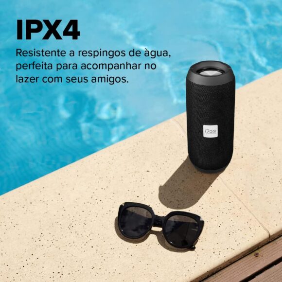 I2GO, Caixa De Som Bluetooth Essential Sound Go, 10W RMS, Resistente à Água, Preto - Image 4