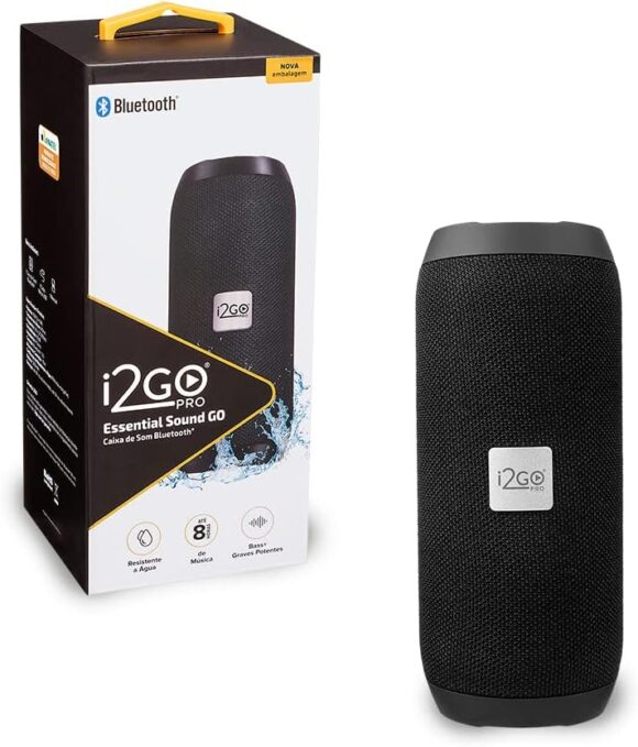 I2GO, Caixa De Som Bluetooth Essential Sound Go, 10W RMS, Resistente à Água, Preto - Image 2