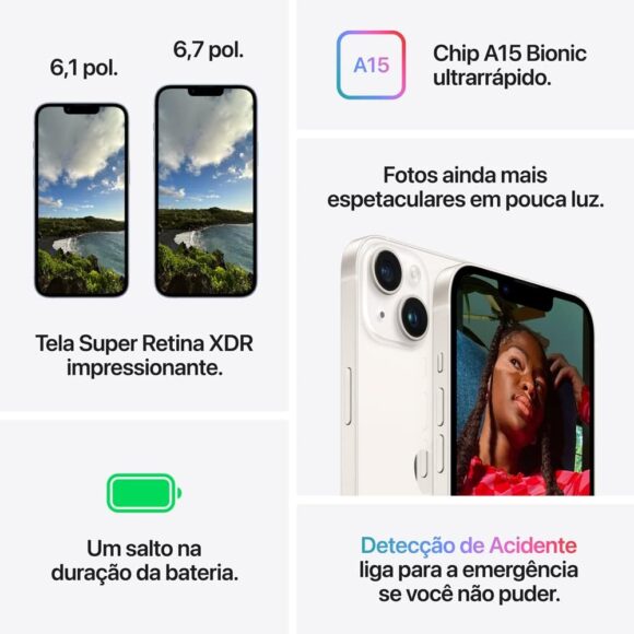 Apple iPhone 14 (128 GB) – Meia-Noite - Image 5