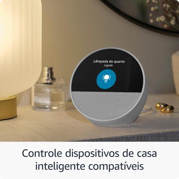 Novo Echo Spot com Alexa (2024) | Despertador inteligente com som vibrante | Cor Preta - Image 6