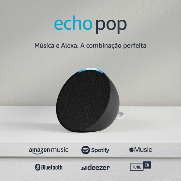 Echo Pop | Smart speaker compacto com som envolvente e Alexa | Cor Preta - Image 2